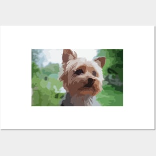 Yorkshire Terrier Digital Painting Posters and Art